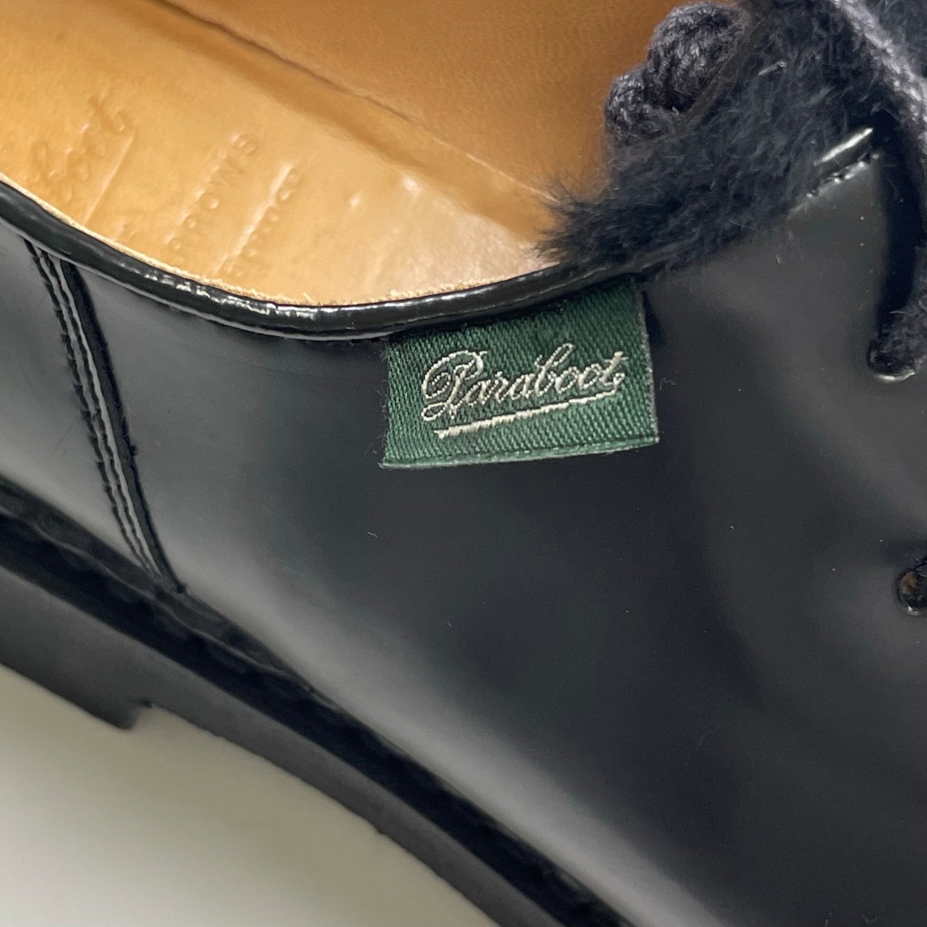 Paraboot × UNITED ARROWS パラブーツ ユナイテッドアローズ / チロリアンシューズ レッキスファー ブラック 参考定価：65,000+tax SIZE:5(24.5cm)