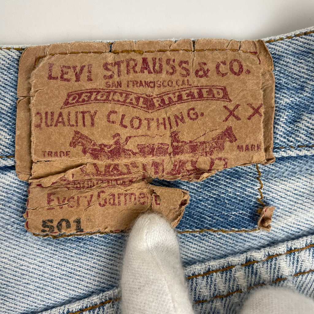 EURO Levi's ユーロリーバイス / 90s 501 ダメージ＆リペア デニムパンツ ポーランド製 SIZE:W33 L32