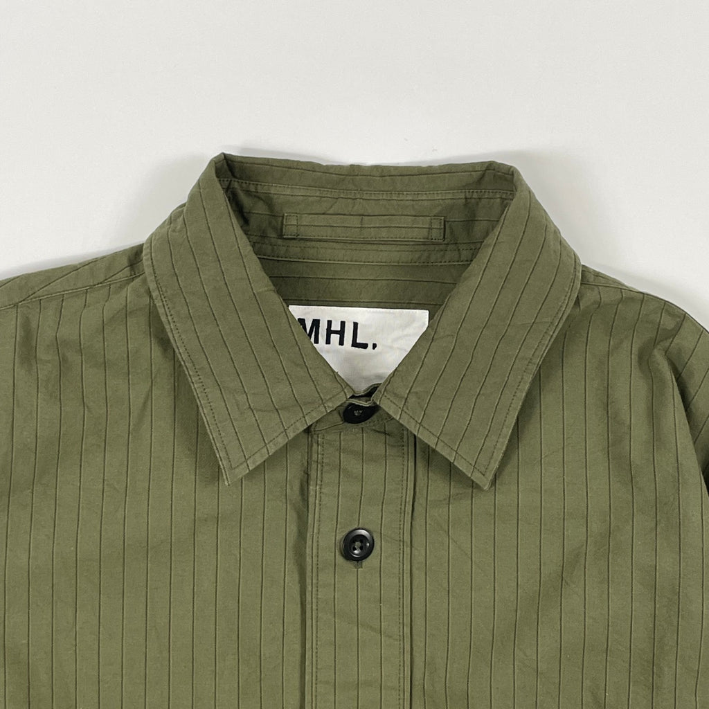 MHL. / コットンストライプシャツ 23年 参考定価：25,000程度 SIZE:S
