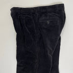 OLD GAP オールドギャップ / 00s 太畝コーデュロイ2タックワイドパンツ ブラック SIZE:31/32