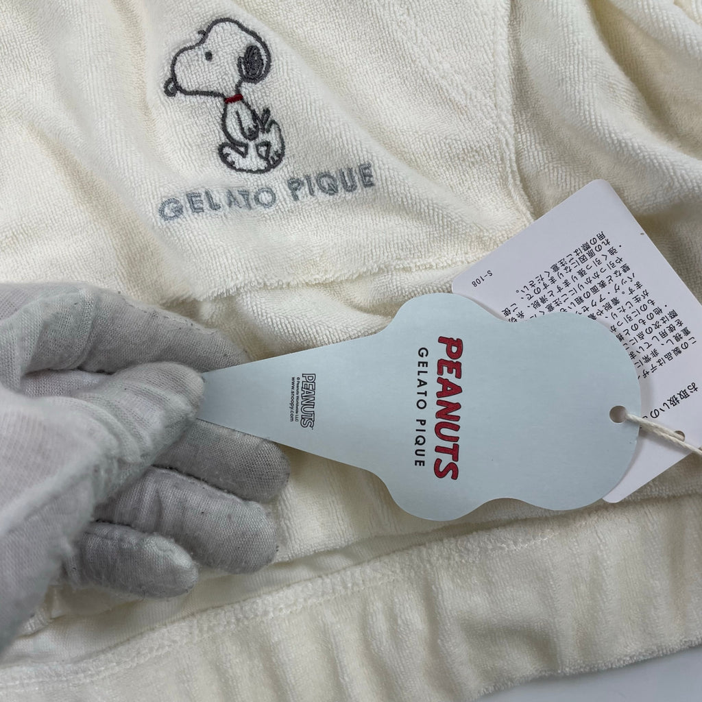 PEANUTS × GELATO PIQUE / 耳付きスヌーピーパイルパーカー タグ付 SIZE：M