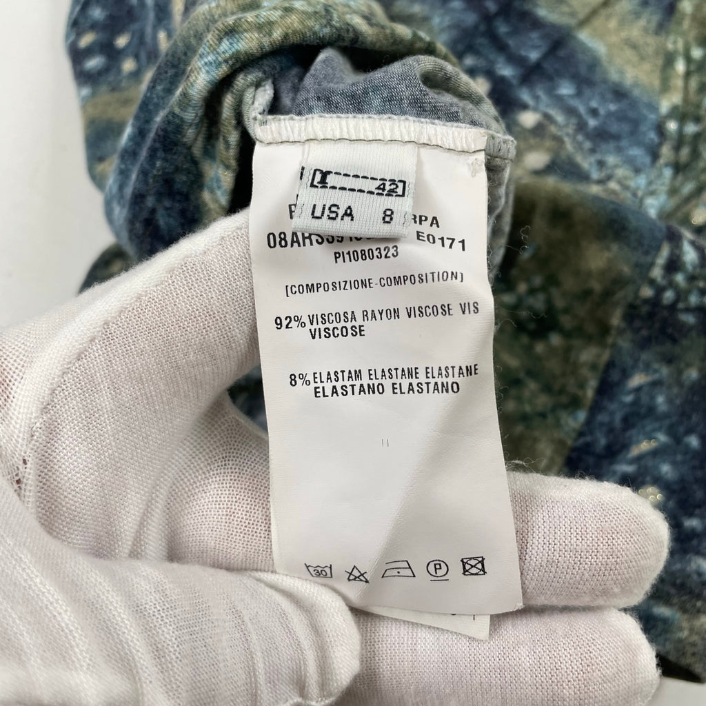 ROBERTA SCARPA / 総柄カットソーシャツ 参考定価：50,000程度 SIZE:42
