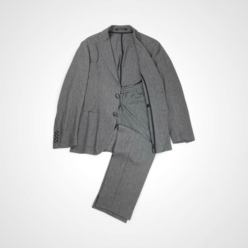 TAGLIATORE タリアトーレ / A-GYM シアサッカー セットアップ グレー  美品 参考定価：110,000程度 SIZE:44