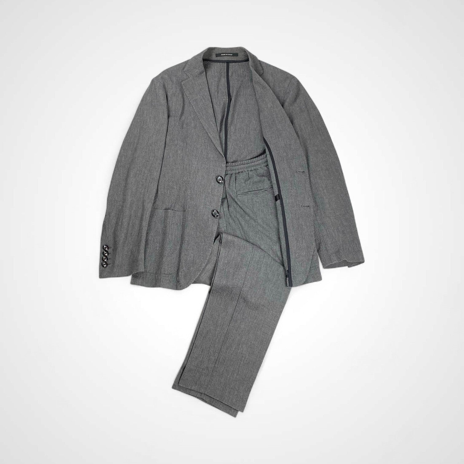 TAGLIATORE タリアトーレ / A-GYM シアサッカー セットアップ グレー  美品 参考定価：110,000程度 SIZE:44