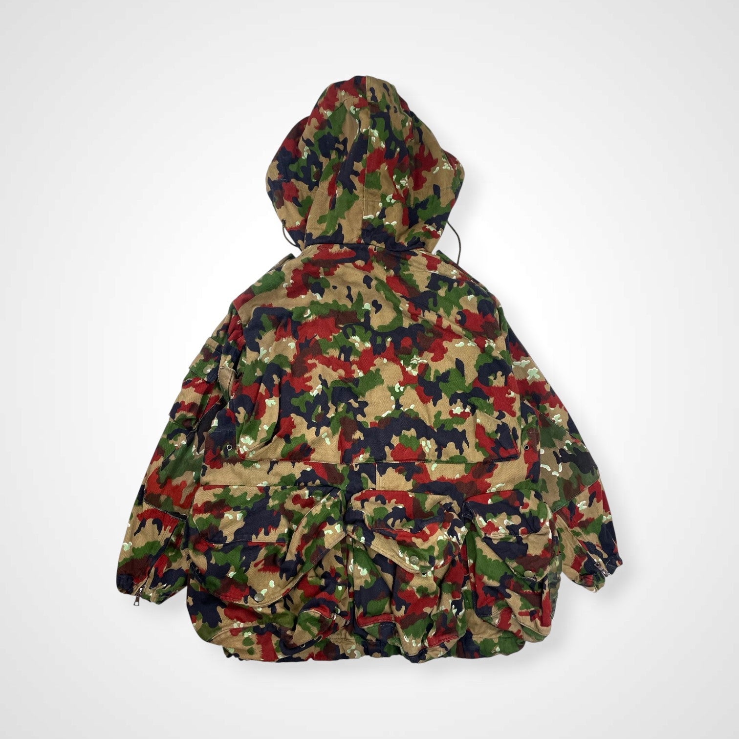 70s VINTAGE ヴィンテージ / スイス軍M60アルペンカモジャケット 山岳部隊 SIZE：L程度