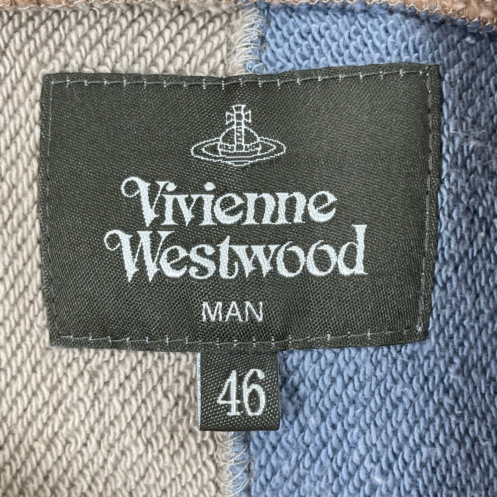 Vivienne Westwood MAN / ブロックパターンフーディ 参考定価：50,000程度 SIZE:46
