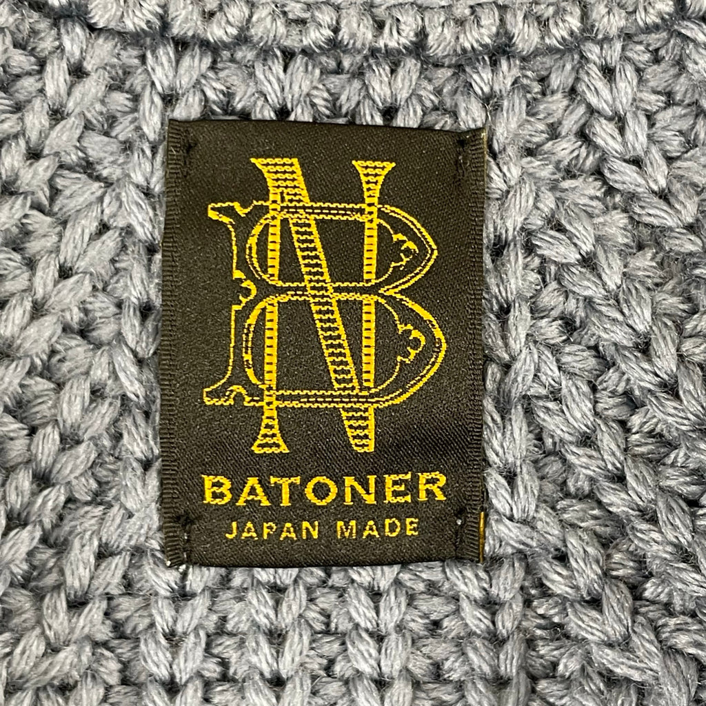 BATONER / ウール5Gシグニチャー畦編みドライバーズニット SIZE:2