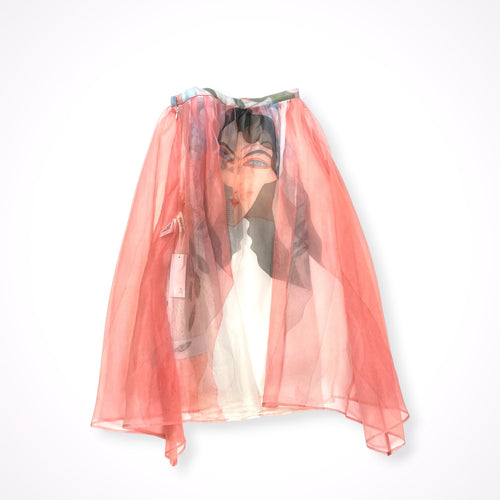 TARO HORIUCHI × Yuliya Gryaznova / コラボ転写シアースカート 参考定価：55,000程度 タグ付 SIZE:1