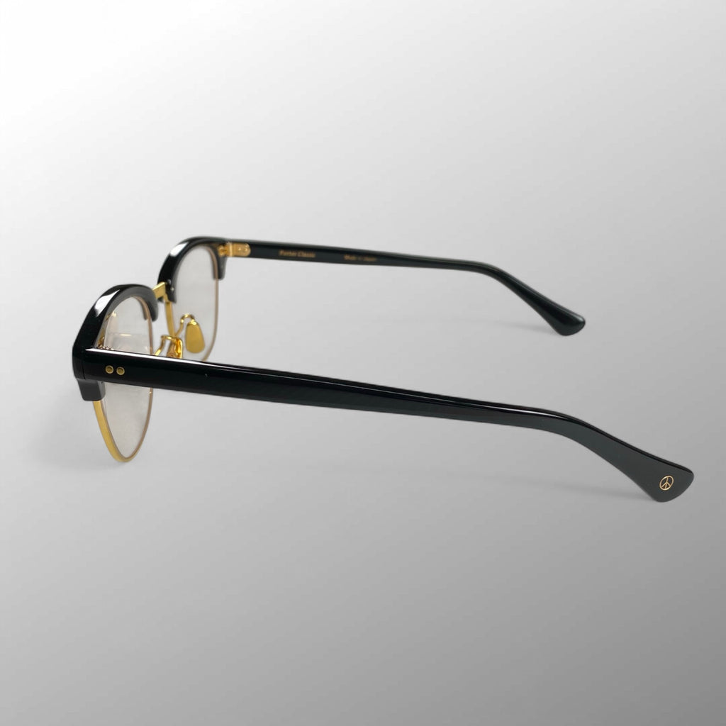 【極美品】　Porter classic × 金子眼鏡 / サーモント型 Smith Rivet Collection 度なしクリアレンズ K18リベット 参考定価：75,000+tax