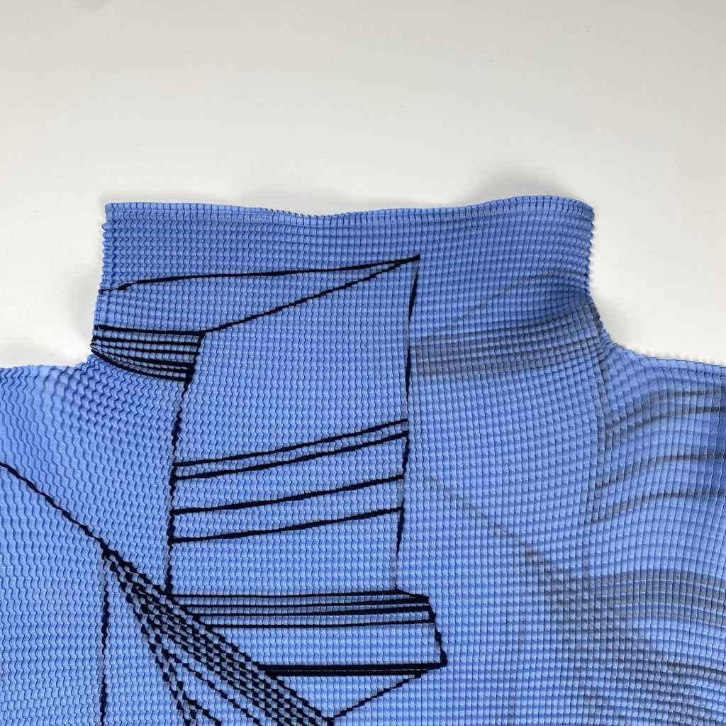 me ISSEY MIYAKE ミー イッセイミヤケ / 転写ボックスプリーツカットソー 20th ANNIVERSARY ARCHITECTS SIZE:FREE