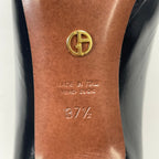 GIORGIO ARMANI / デザインヒールパンプス 参考定価：120,000程度 SIZE:37 1/2