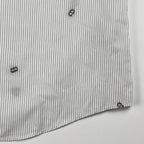 HERMES エルメス / シェーヌダンクル柄 ストライプ シャツ セリエボタン SIZE:40（L程度）