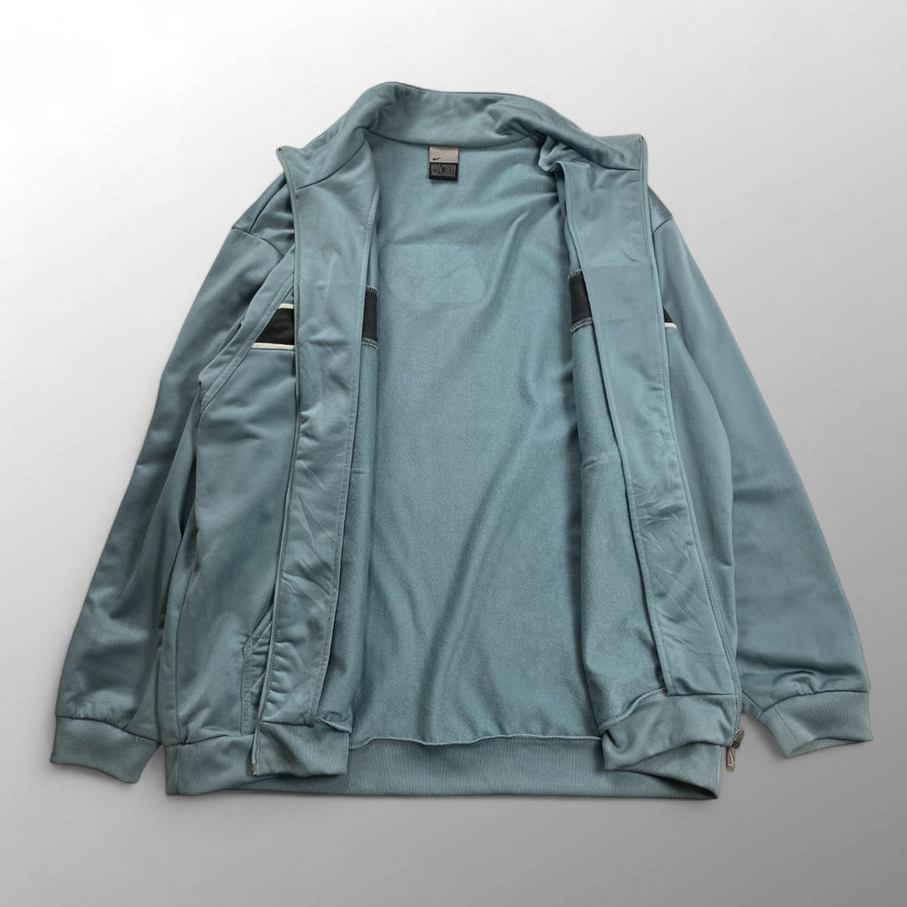 00's初頭 NIKE ナイキ / スモールスウォッシュ トラックジャケット グレー×ブラック SIZE:XL