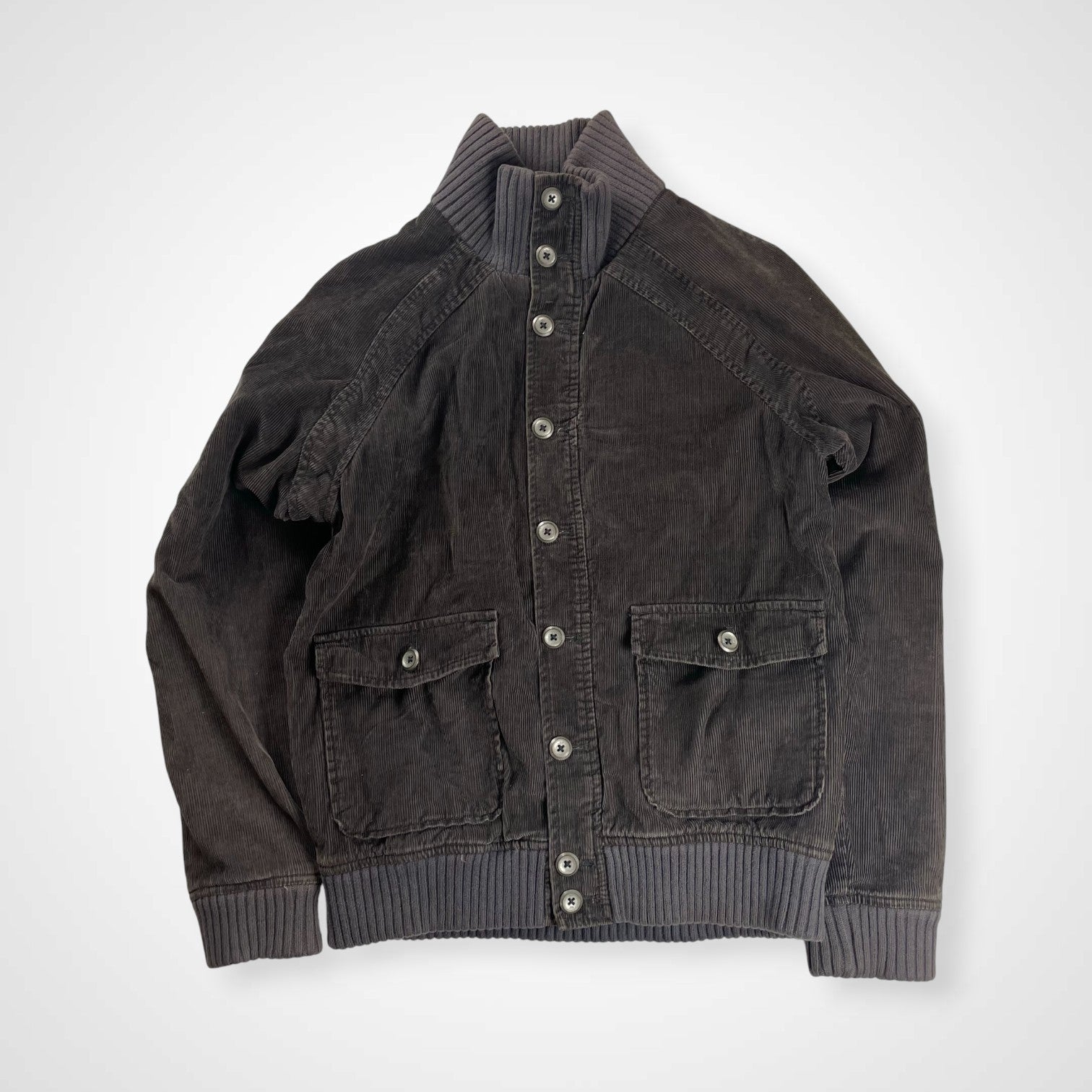 GAP ギャップ / コーデュロイブルゾン ヴィンテージ 多重ボタン ブラウン SIZE：XS