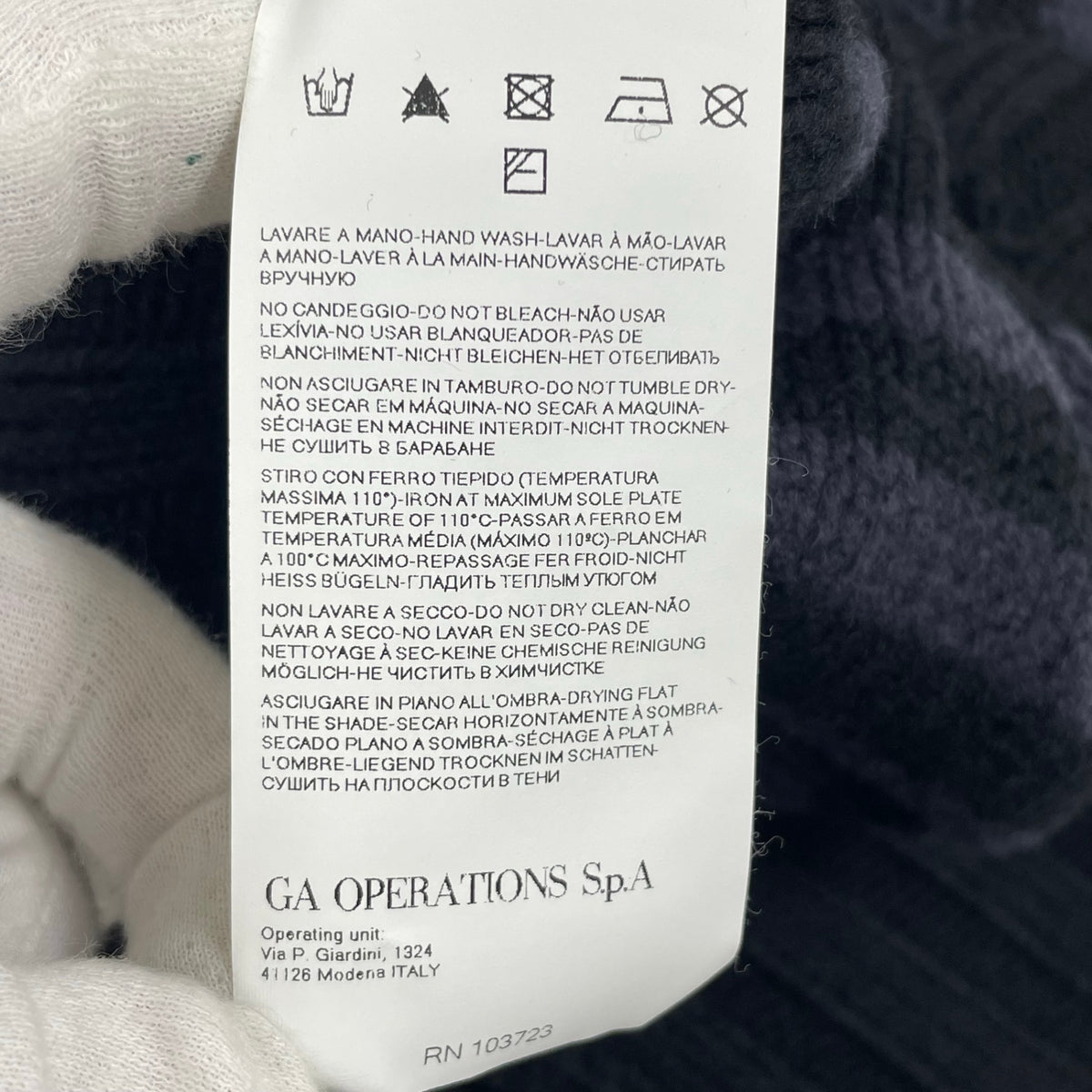 ARMANI JEANS / ボーダータートルネックニット 参考定価：50,000程度 SIZE:M