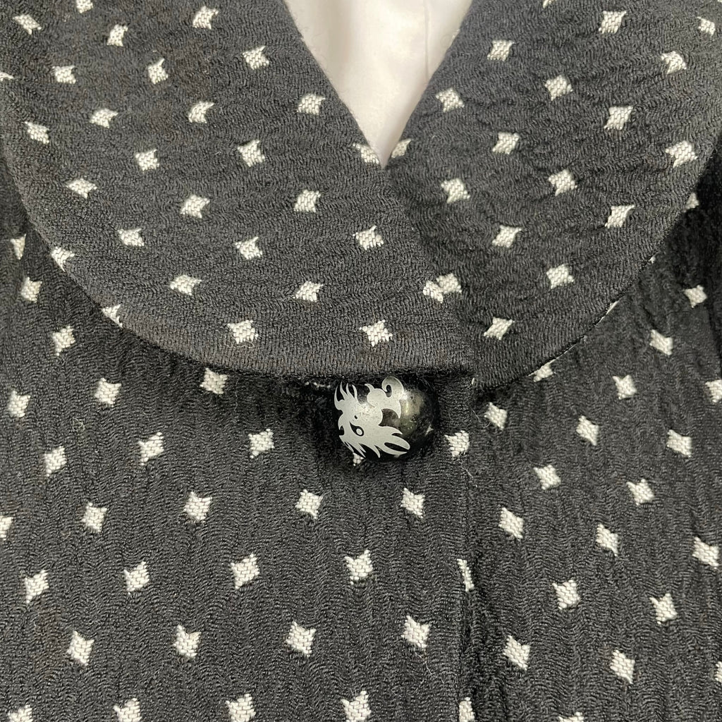 ARMANI COLLEZIONI アルマーニ コレツィオーニ / タキシードカラーショートジャケット ブラック イタリア製 参考定価：120,000程度 SIZE:42