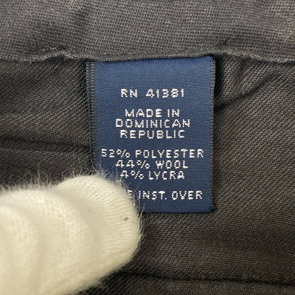 Polo by Ralph Lauren / ウール混ギャバジン スラックス ブラック SIZE:34