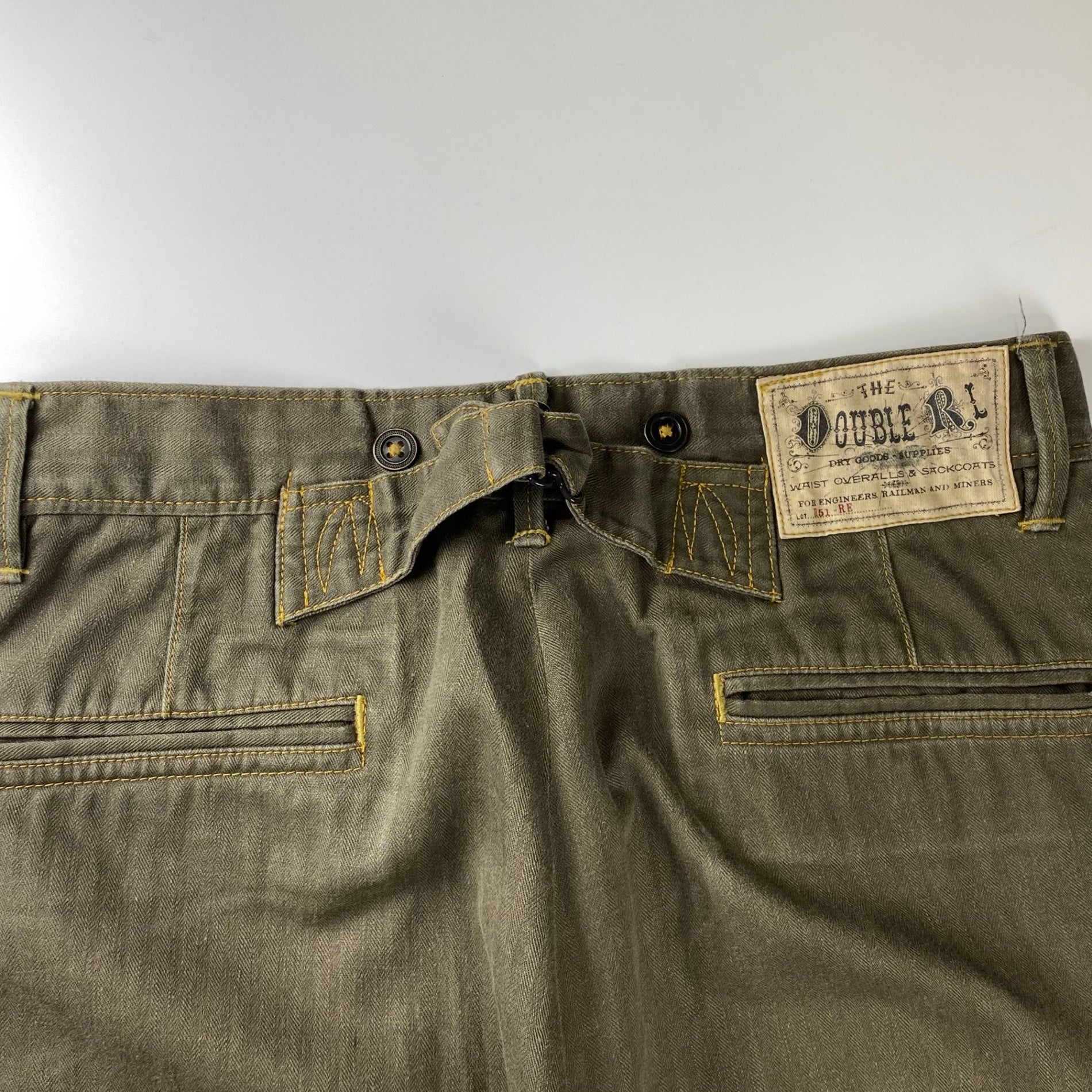 RRL ダブルアールエル / オフィサーリネンコットンヘリンボーンパンツ 23SS 参考定価：52,000+tax SIZE:28×30