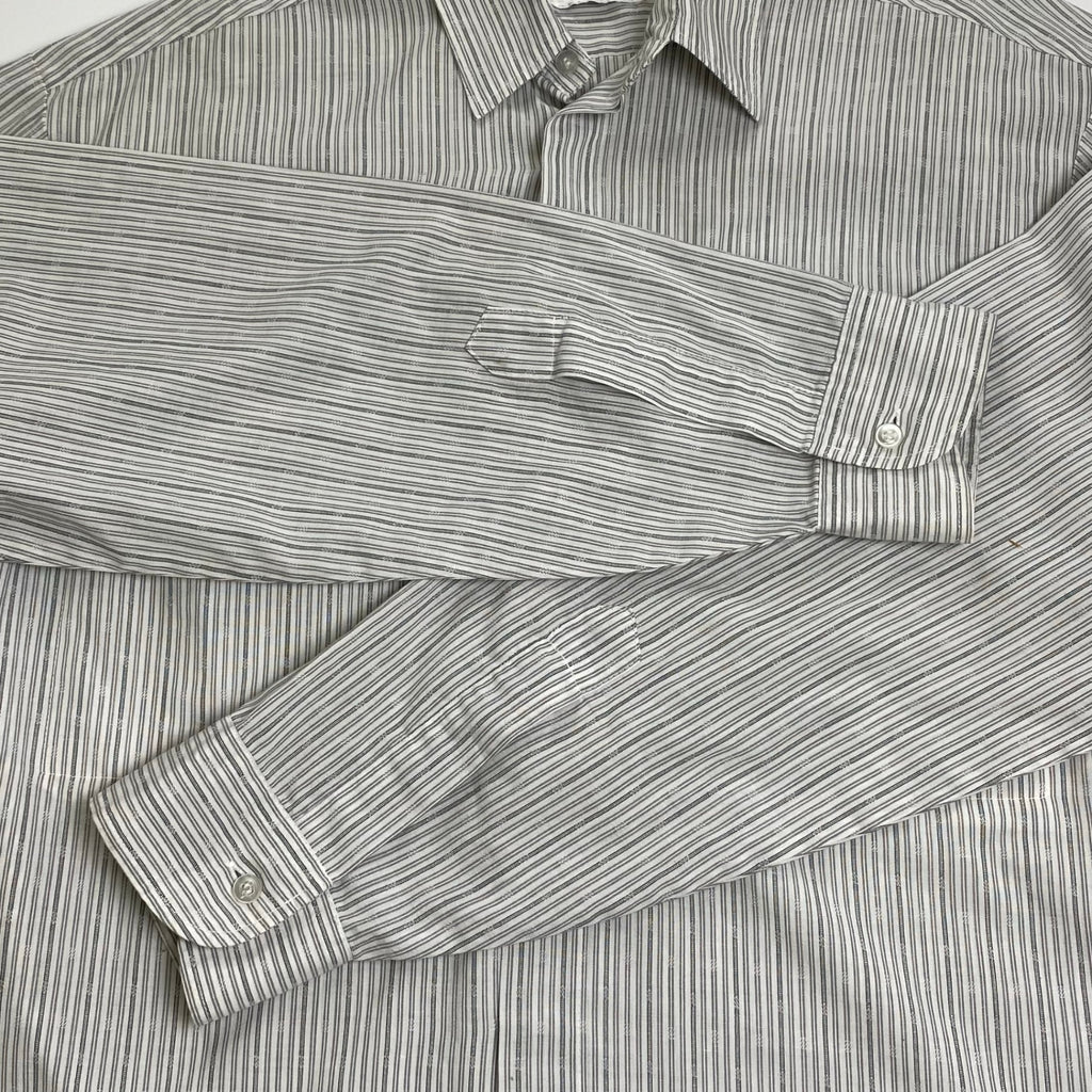 EURO VINTAGE ユーロヴィンテージ / ユーロ ヴィンテージシャツ ホワイト×ライトグレー SIZE:39