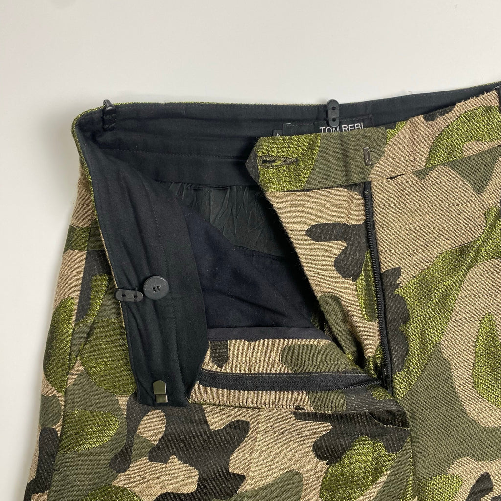 TOM REBL トム レベル / クロップド 迷彩 パンツ 七分丈 参考定価：60,000程度 SIZE：40