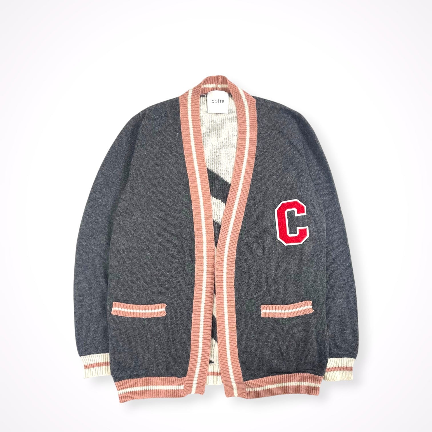CO|TE / カシミヤMIXレタードカーディガン 参考定価：60,000程度 SIZE：40