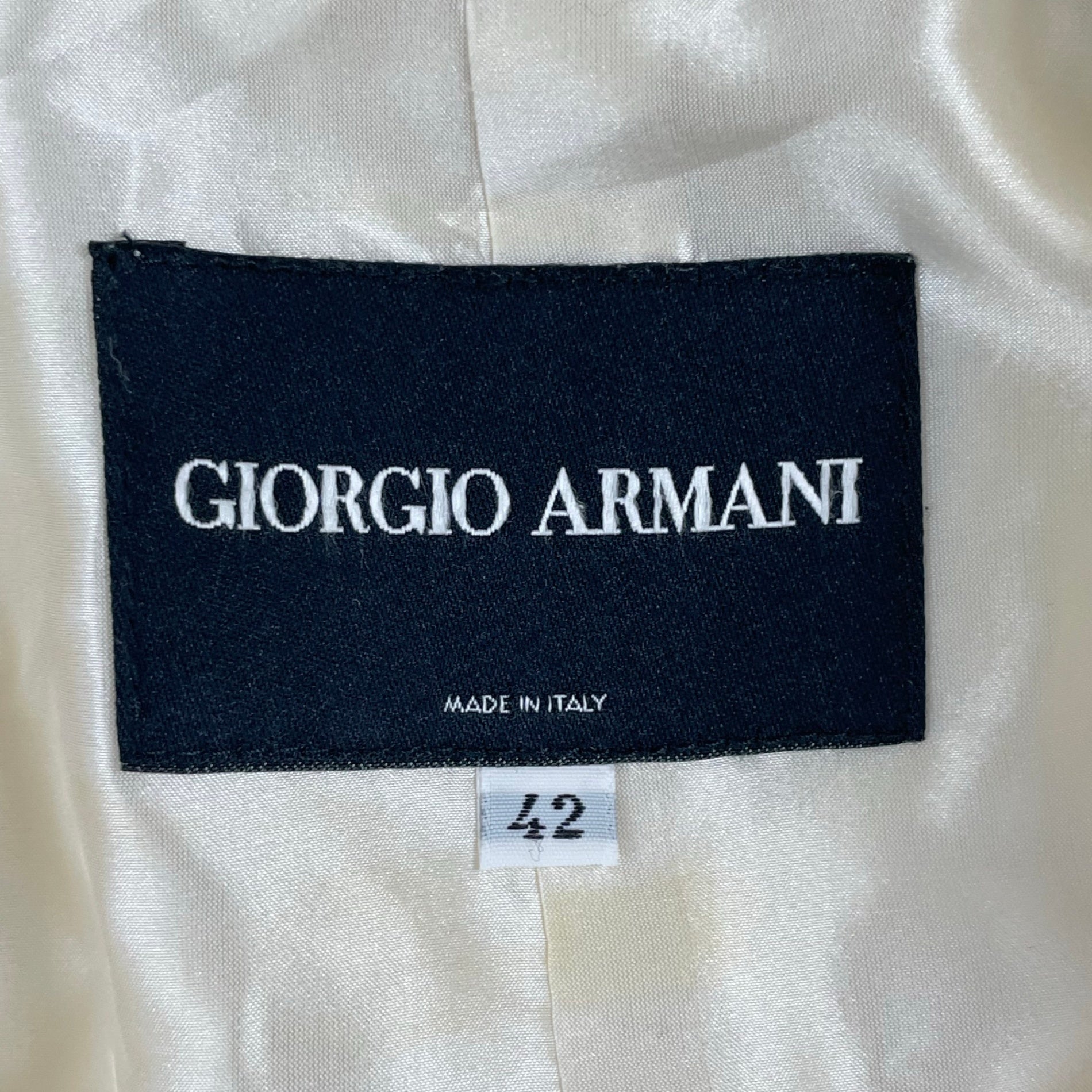 GIORGIO ARMANI / アーカイブ コットンシルクジャケット BORGO21製 参考定価：250,000程度 SIZE:42