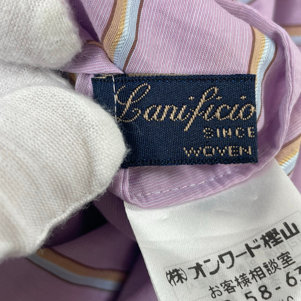 自由区 Class Lounge / レイヤード風 ストライプ シャツ ワンピース 参考定価：45,000+tax SIZE:38