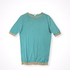 JOHN SMEDLEY / 半袖ボーダーニット 参考定価：40,000程度 SIZE:XS