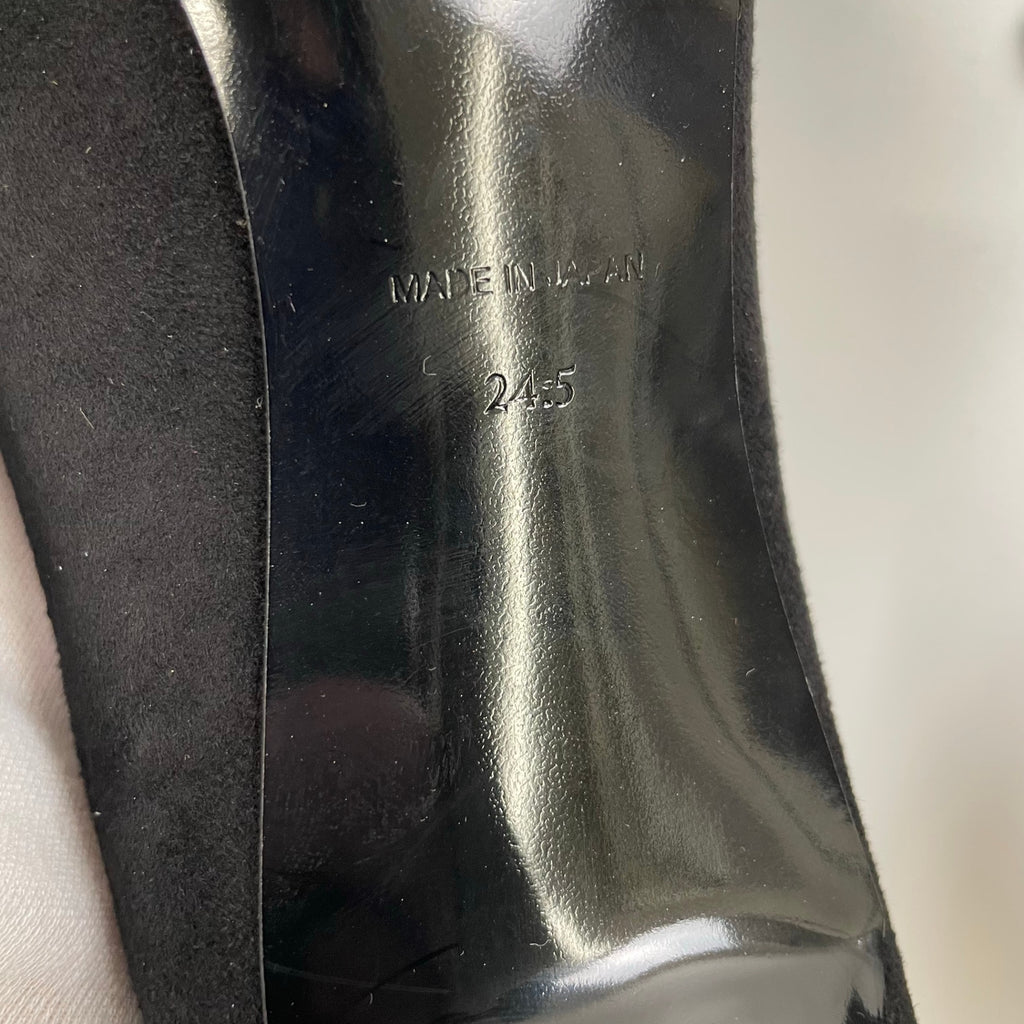 SEVEN TWELVE THIRTY / コンビパンプス ブラック 参考定価：28,000程度 SIZE：24.5cm