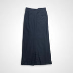 6(ROKU) BEAUTY＆YOUTH ロク ビューティー＆ユース / タックマキシスカート ネイビー 24SS 参考定価：22,000+tax SIZE:38