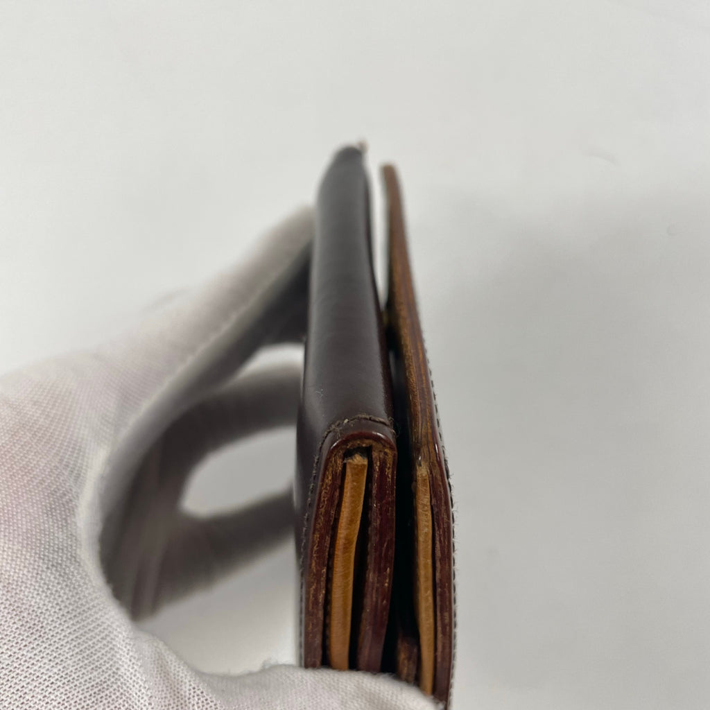 HAMANO / コードバン2つ折りウォレット ヴィンテージボルドー 参考定価：36,000程度