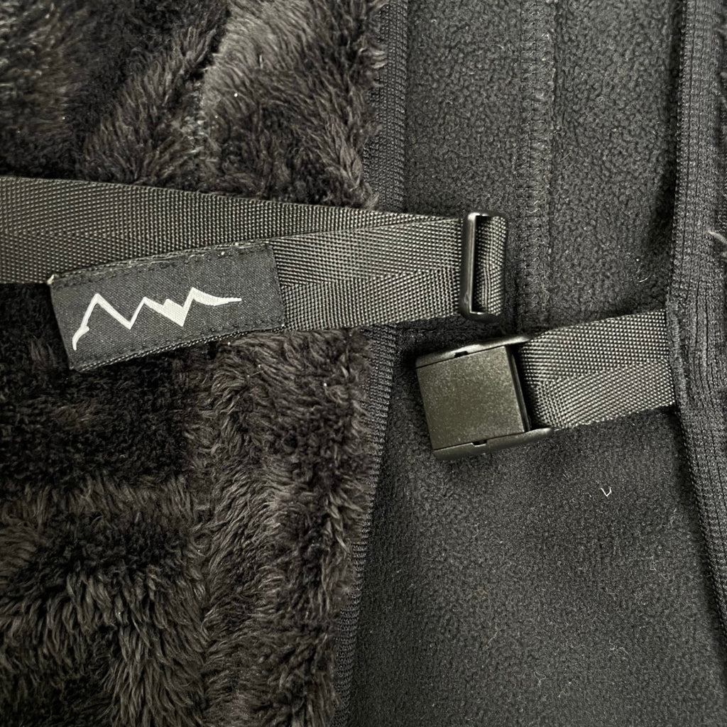 MANASTASH マナスタッシュ / 半纏フリースジャケット キモノ ブラック  SIZE:M