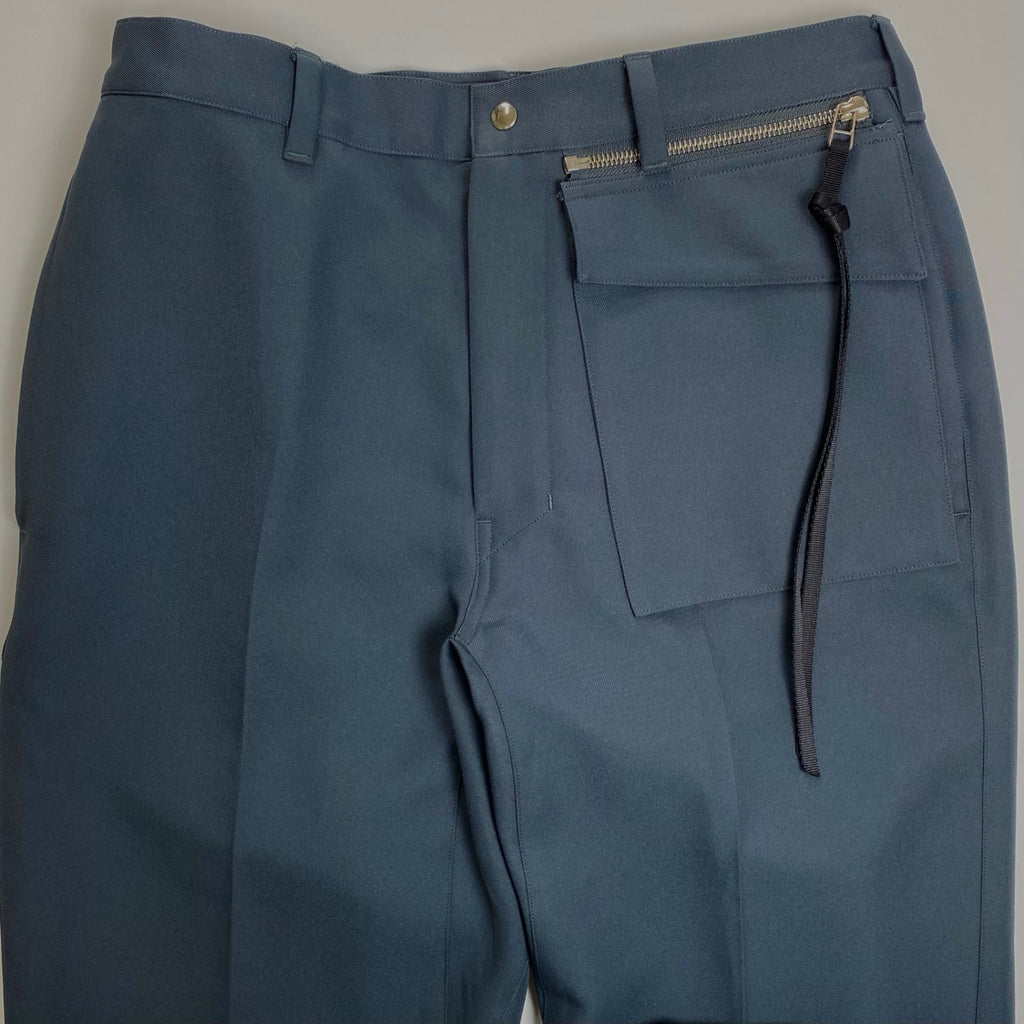 PORTVEL ポートヴェル / ポケットデザイン ストレートスラックス ブルーグレー SIZE:1