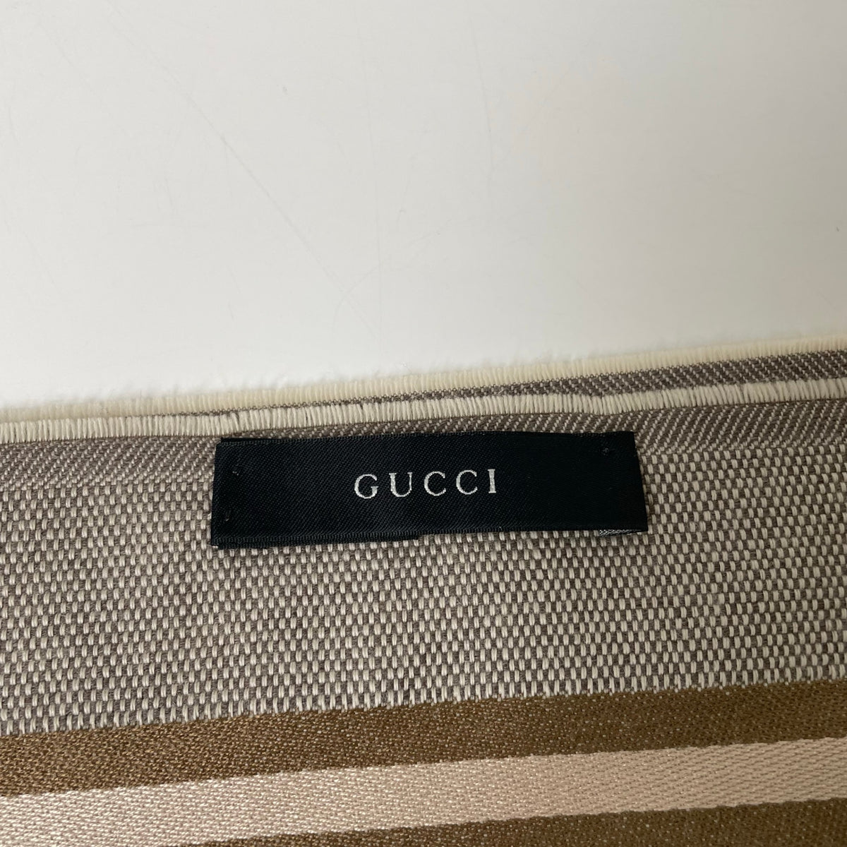GUCCI / GGロゴ シルクMIXマフラー 参考定価：55,000程度