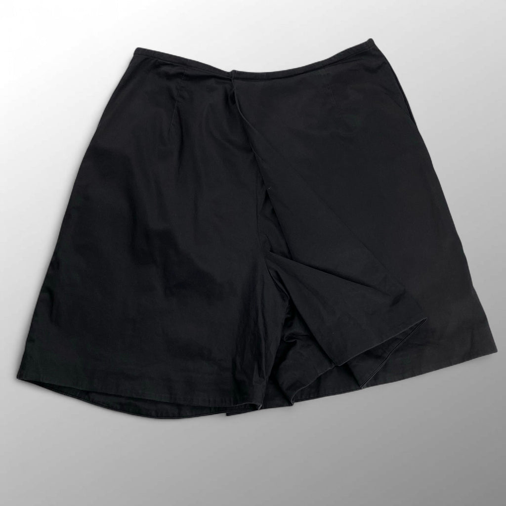 JIL SANDER ジルサンダー / スカートライク ハーフパンツ ショートパンツ ブラック SIZE：36