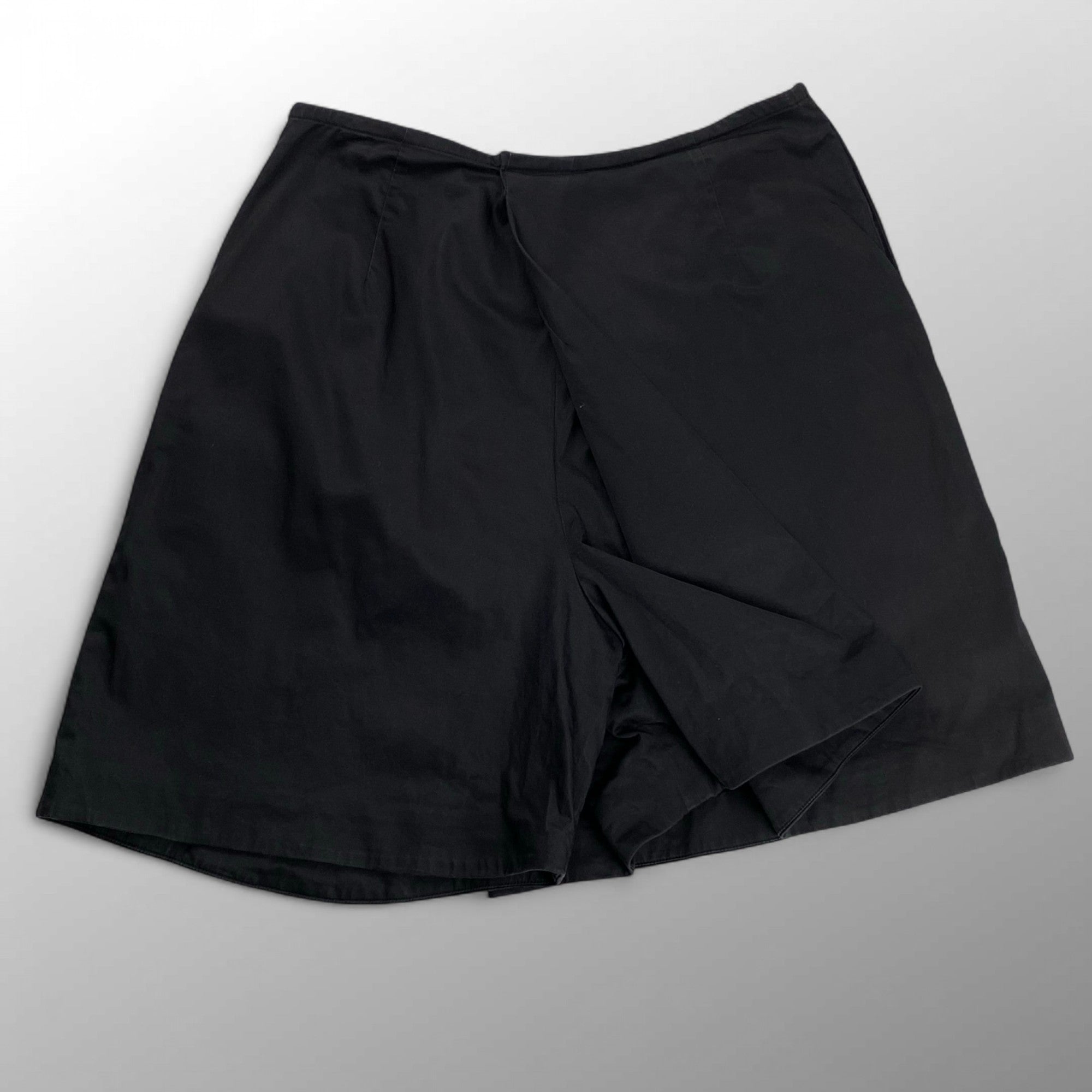 JIL SANDER ジルサンダー / スカートライク ハーフパンツ ショートパンツ ブラック SIZE：36