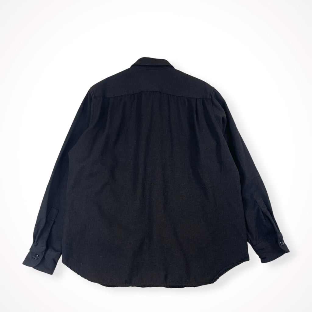 COMME des GARCONS HOMME / 後染め加工 異素材パッチワークシャツジャケット 18AW SIZE:M