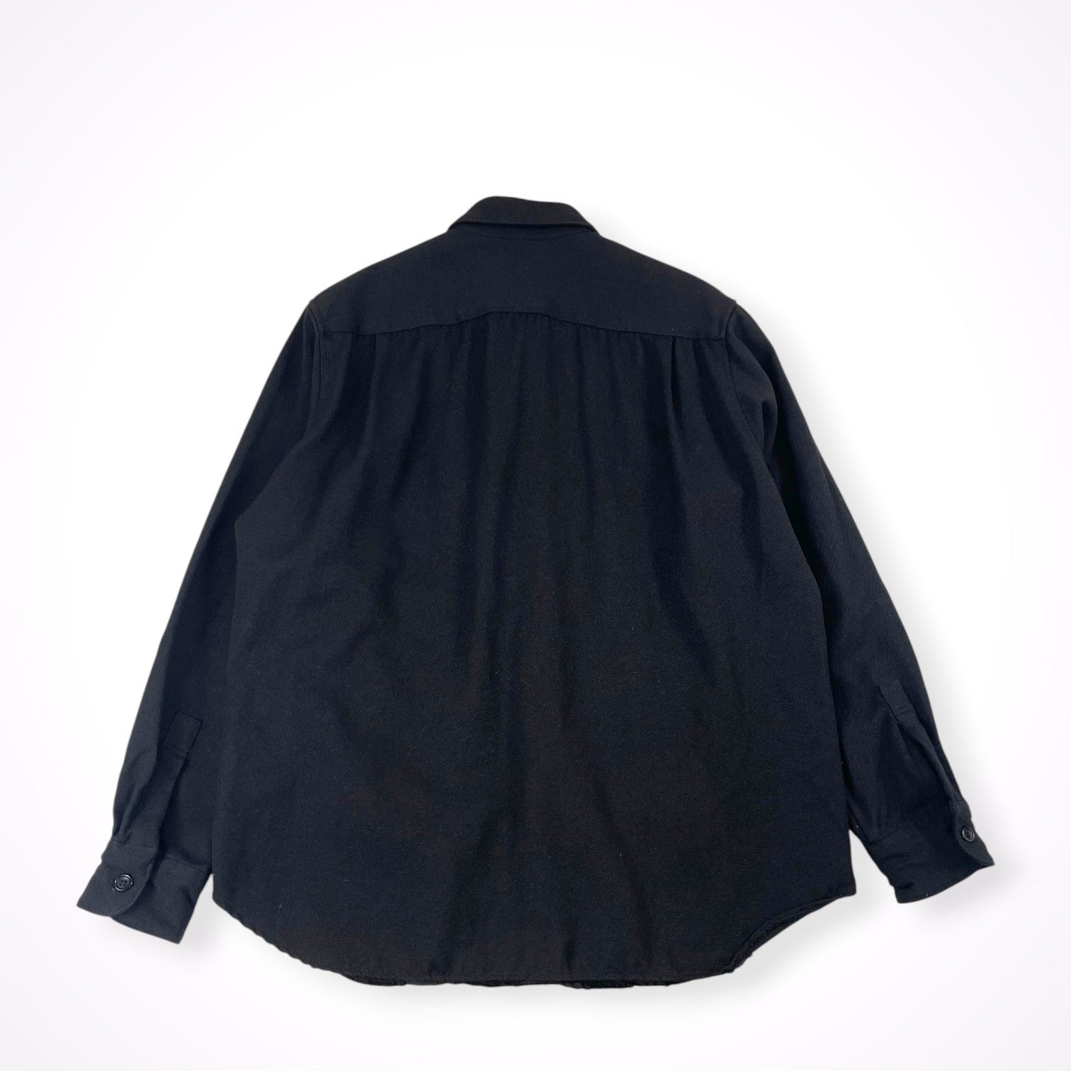 COMME des GARCONS HOMME / 後染め加工 異素材パッチワークシャツジャケット 18AW SIZE:M