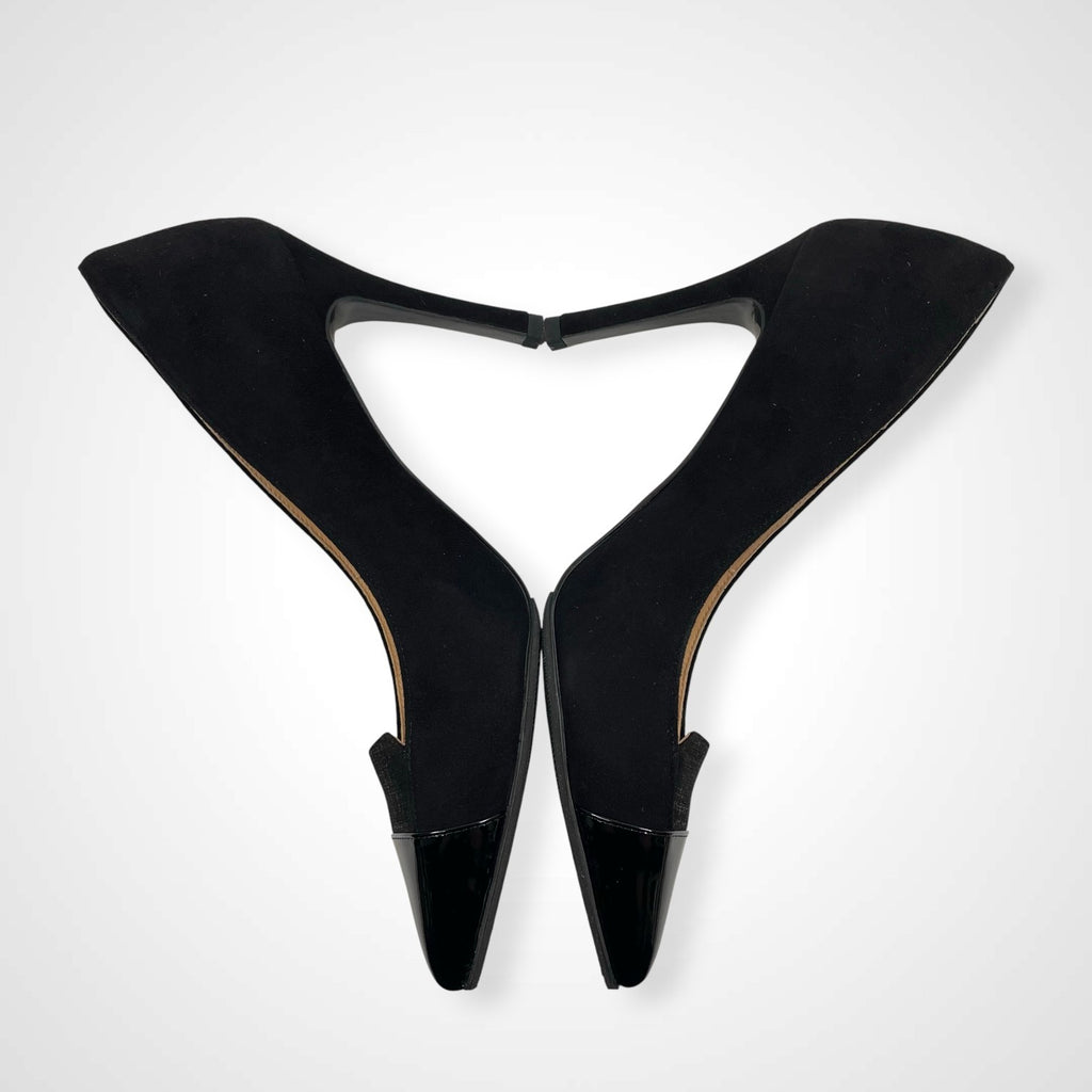 SEVEN TWELVE THIRTY / コンビパンプス ブラック 参考定価：28,000程度 SIZE：24.5cm