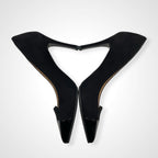 SEVEN TWELVE THIRTY / コンビパンプス ブラック 参考定価：28,000程度 SIZE：24.5cm