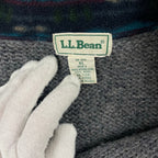 L.L. Bean / 90sフリース切替ハーフジップニット SIZE：XL