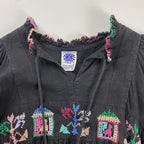 7-80s FRENCH VINTAGE フレンチヴィンテージ / ヴィンテージ フォークロアワンピース ボヘミアンスタイル SIZE:S