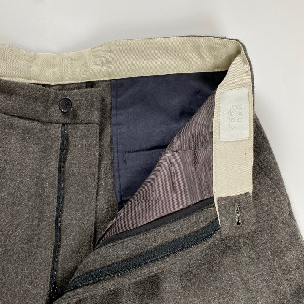 URU ウル / ウールリネンスラックス ハイドストライプ 16FUP09 参考定価：28,000+tax