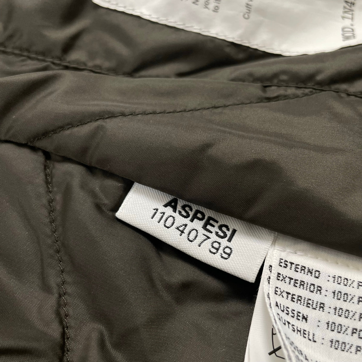ASPESI / インサレーションジャケット 参考定価：100,000程度 SIZE：M