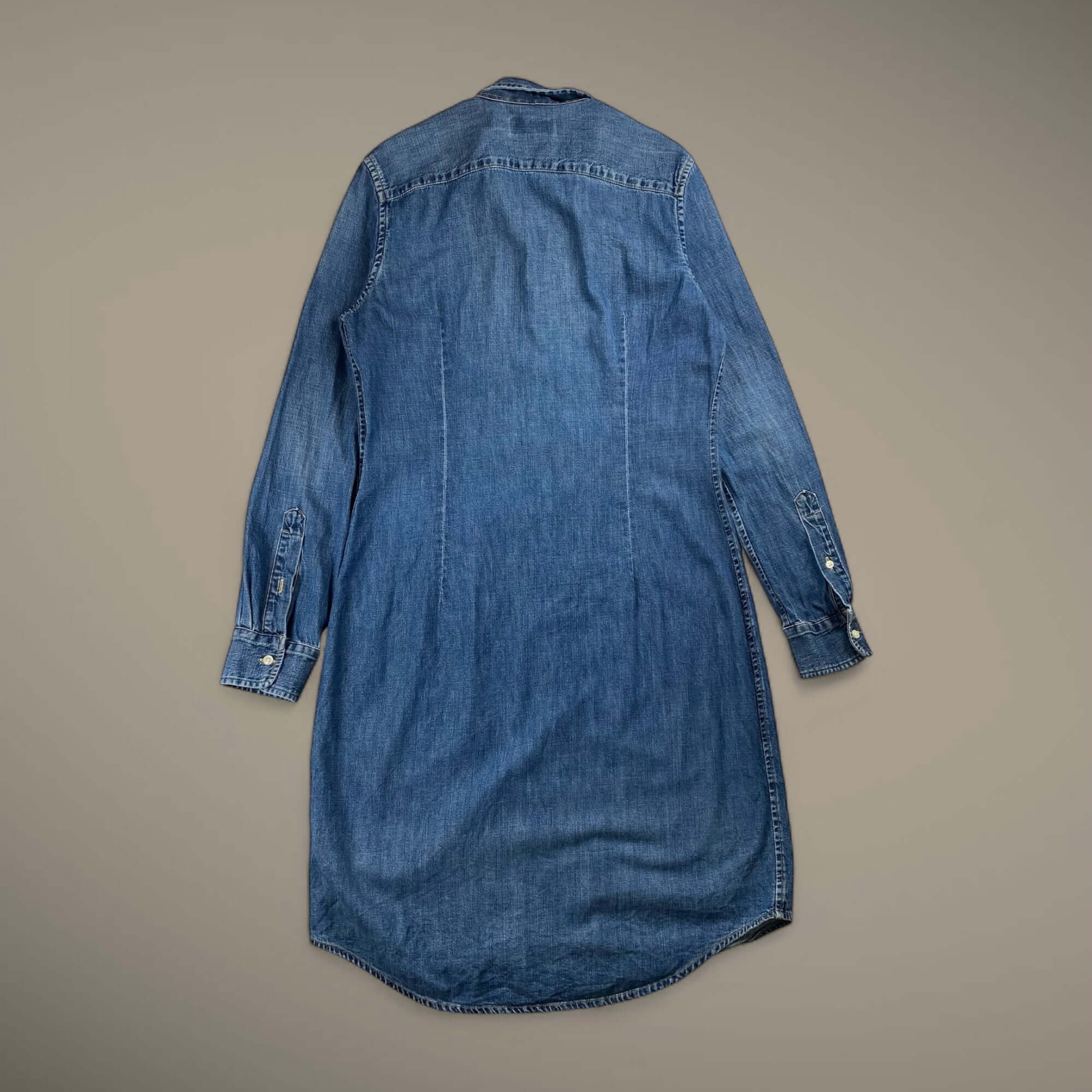 【美品】 RALPH LAUREN ラルフローレン / デニムシャツワンピース ボタンダウン SIZE:M