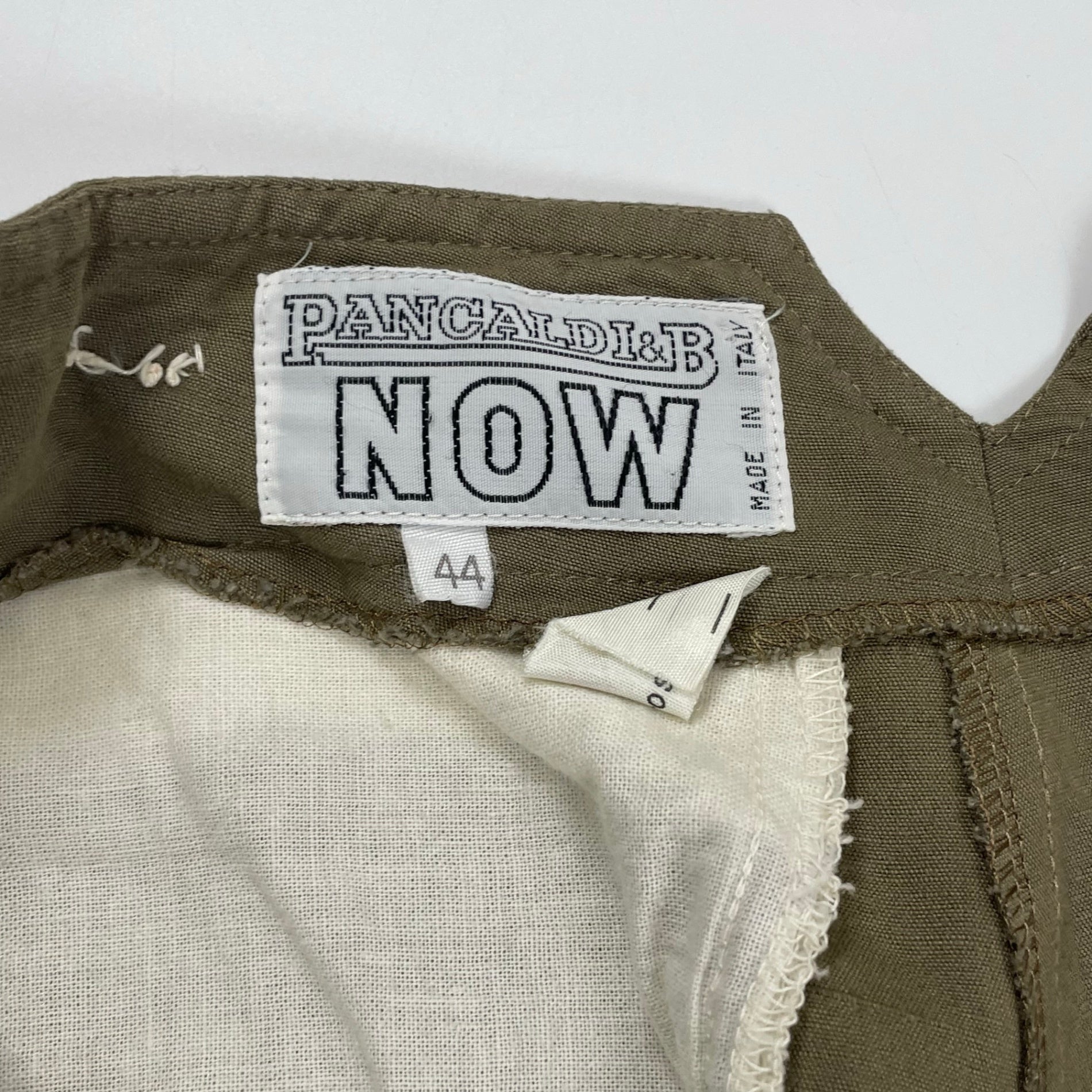 VINTAGE / ユーロヴィンテージ リネンツータックスラックス SIZE:44