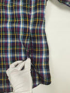 BARACUTA / マドラスチェック リネンシャツジャケット 参考定価：35,000程度 SIZE:42