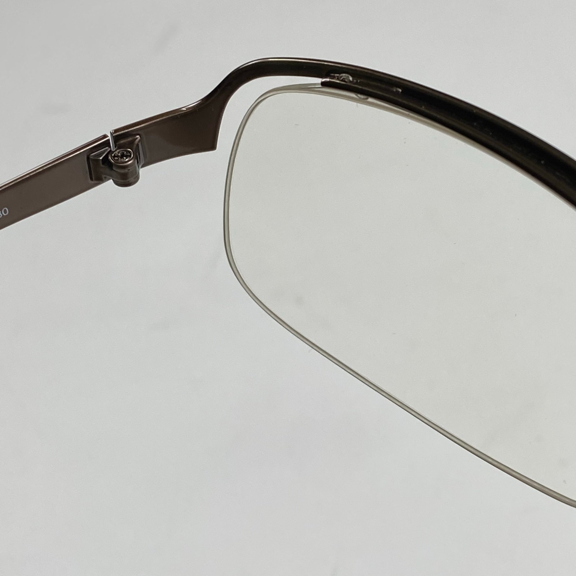 PRADA プラダ / ハーフリム 伊達メガネ 度なしクリアレンズ