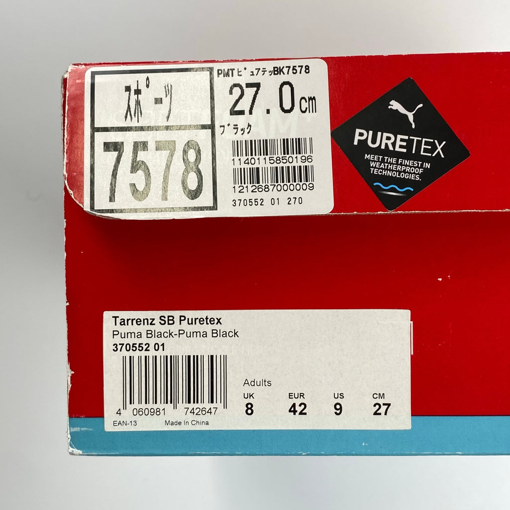 【未使用】 PUMA プーマ / TARRENZ SB 3 PURETEX スニーカー ブーツ ブラック SIZE:27cm