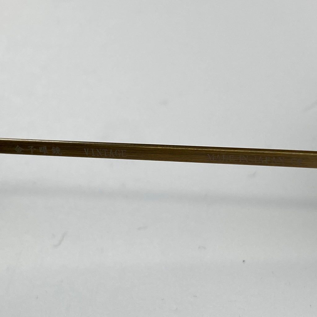 【美品】 金子眼鏡 VINTAGEライン / ティアドロップ型ハイブリッジ KV-167 度なしクリアレンズ 参考定価：40,000+tax